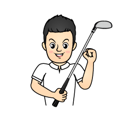 男子ゴルフ選手