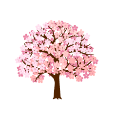 綺麗な桜の木