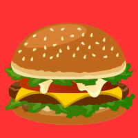 ハンバーガーイラスト