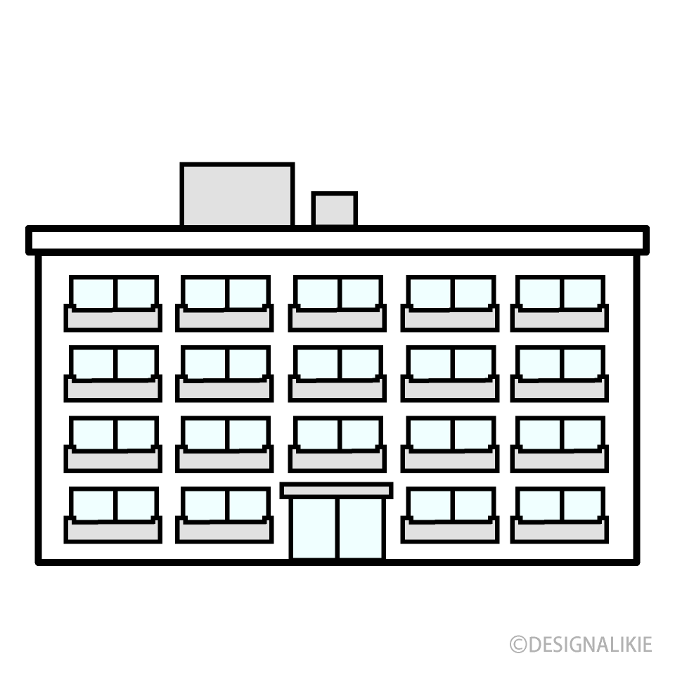 低層のマンション建物