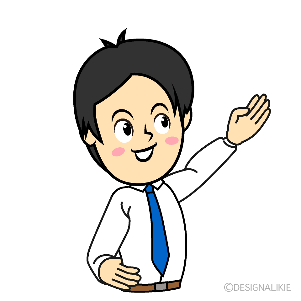 手を指し示すサラリマーン