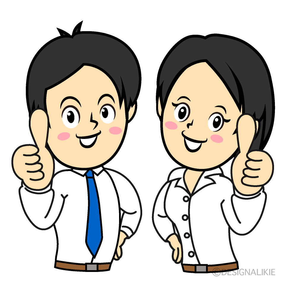 いいねする会社員