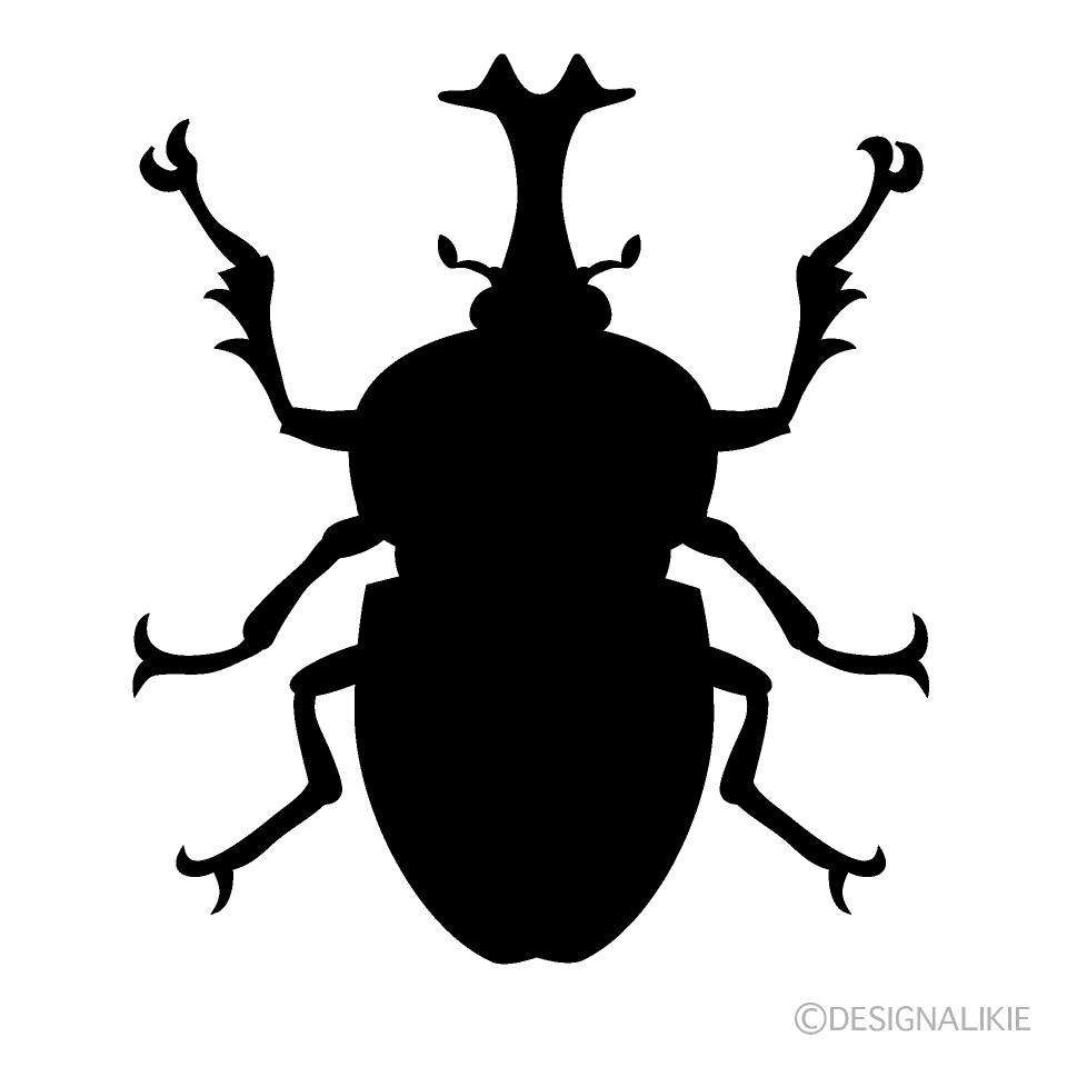 カブトムシシルエット