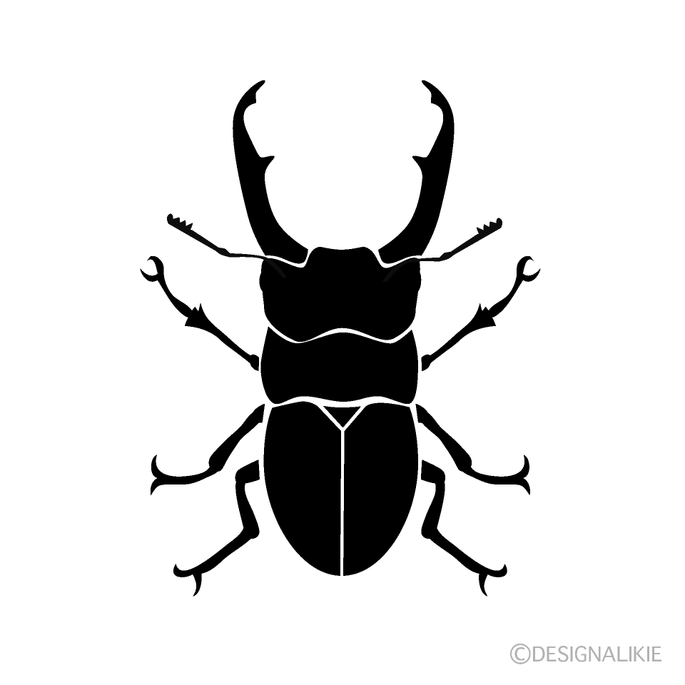コクワガタ影絵