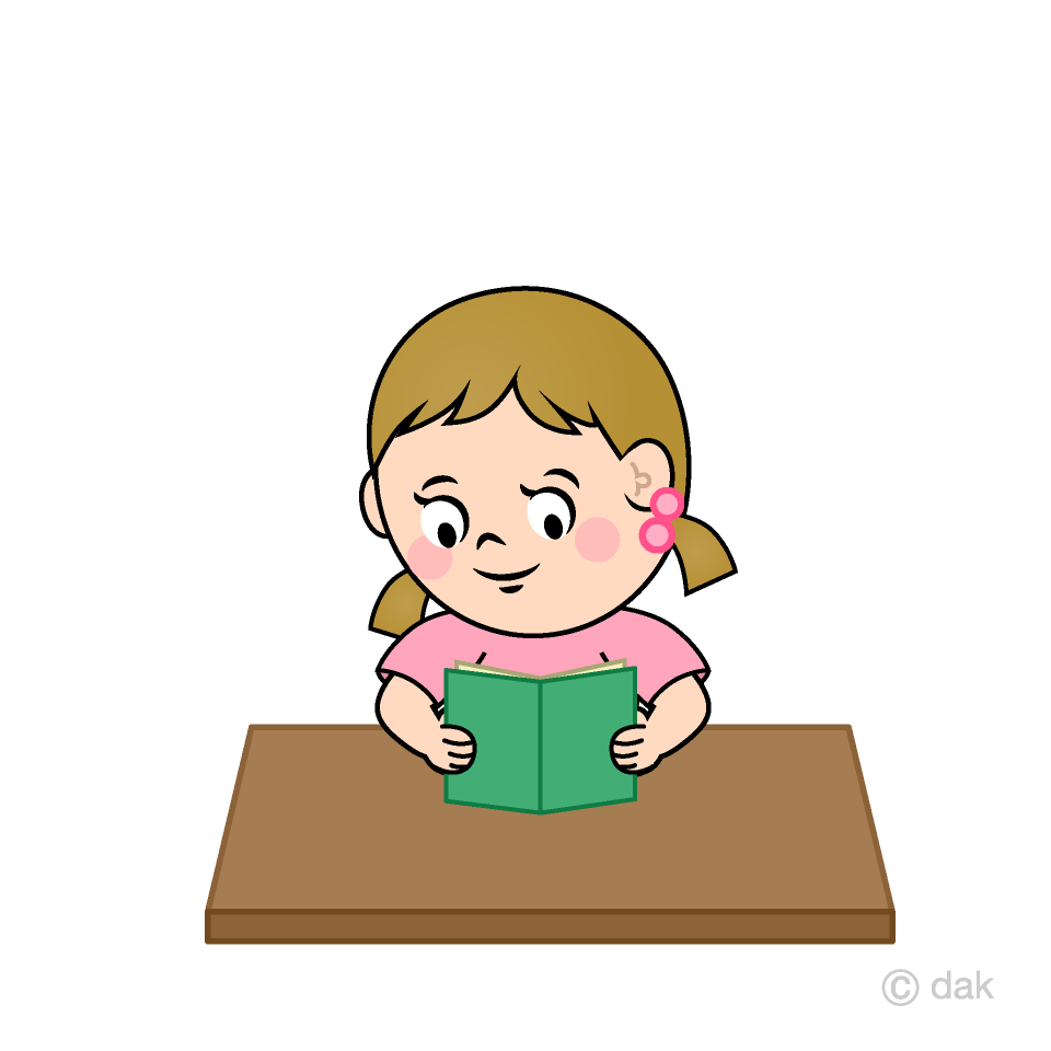 本を読む女の子