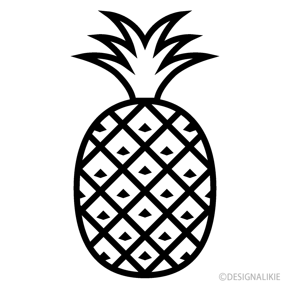 パイナップル線画