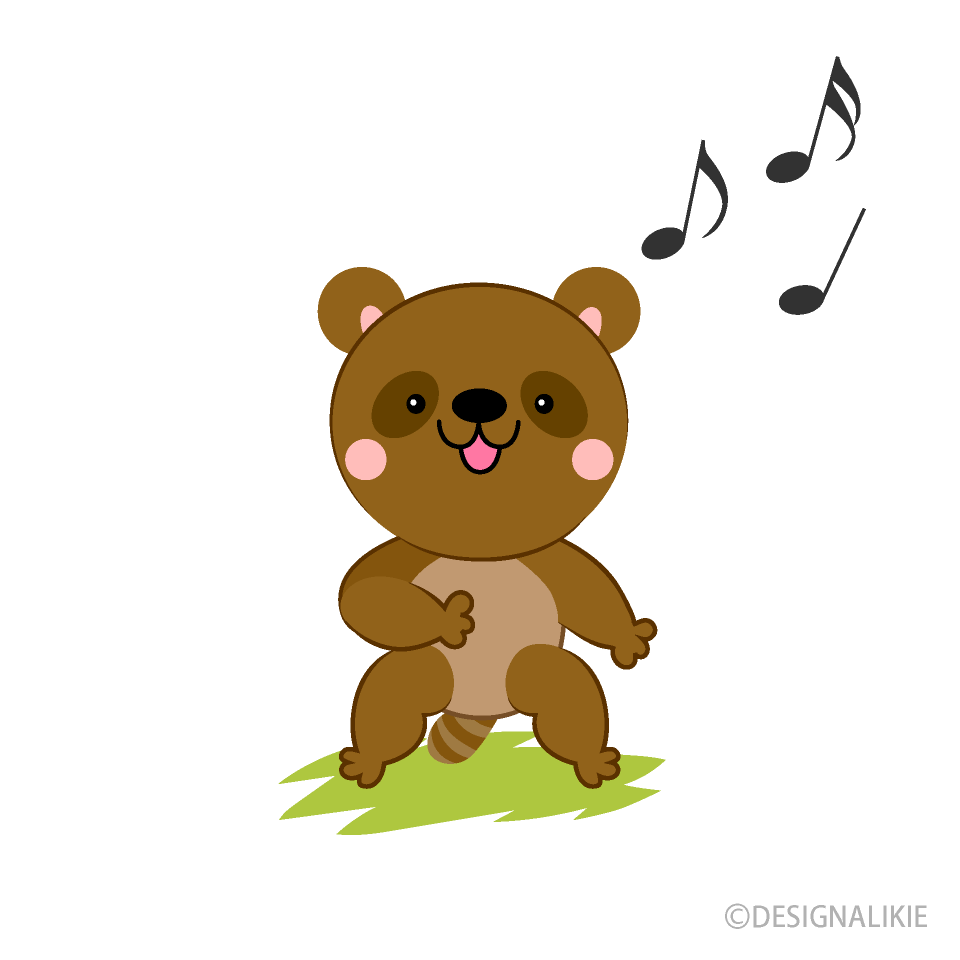 踊るタヌキ
