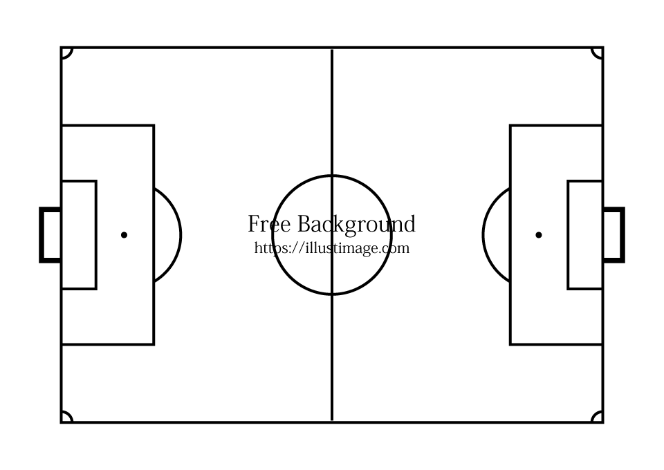 白黒サッカーコート壁紙