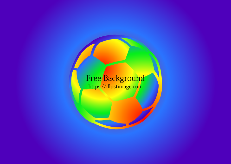 レインボーサッカーボール壁紙