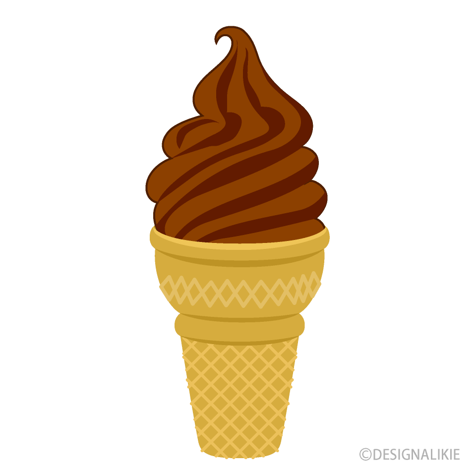 大きなチョコソフトクリーム