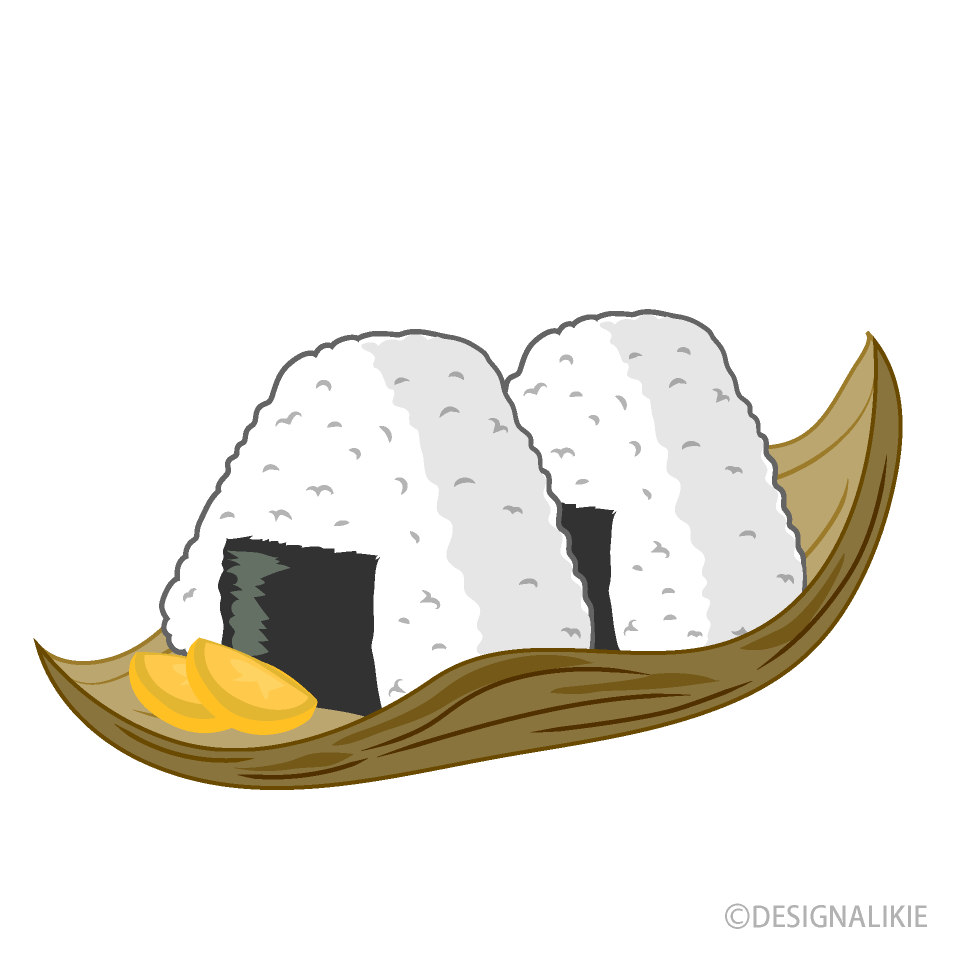 竹の皮のおにぎり