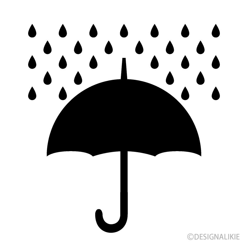 雨の傘アイコン