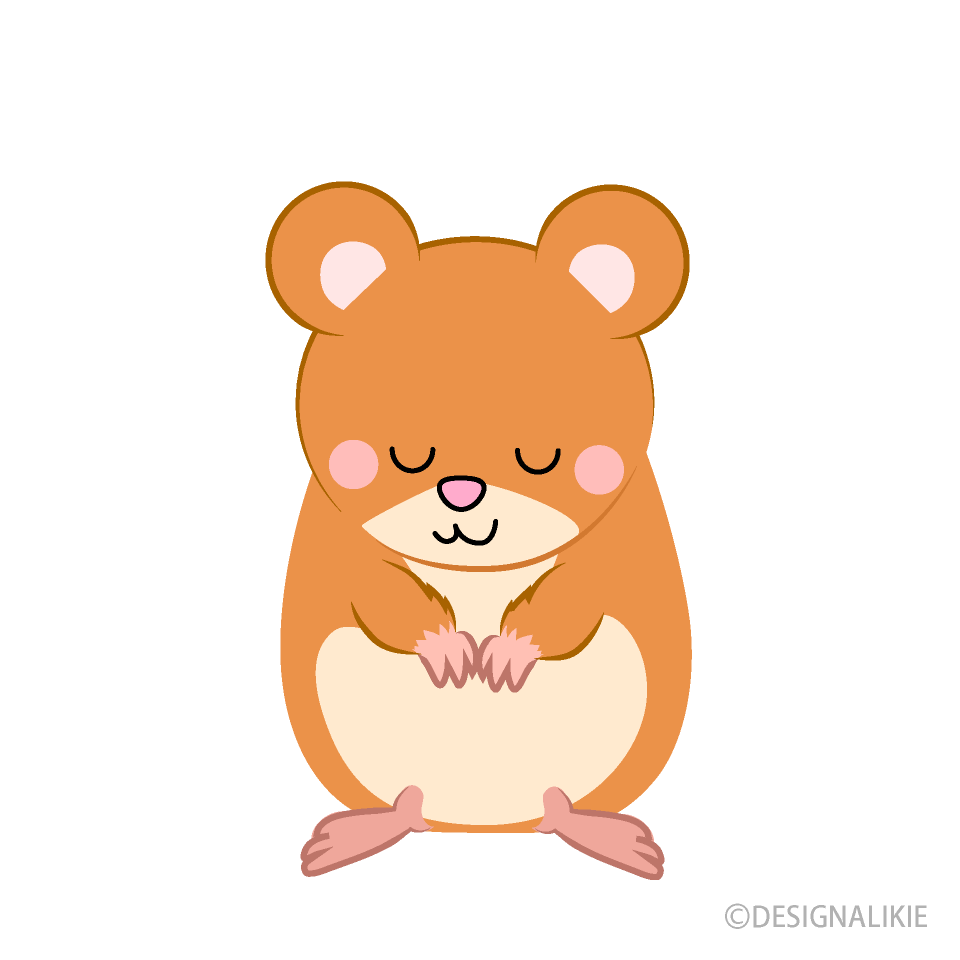 お辞儀するハムスター