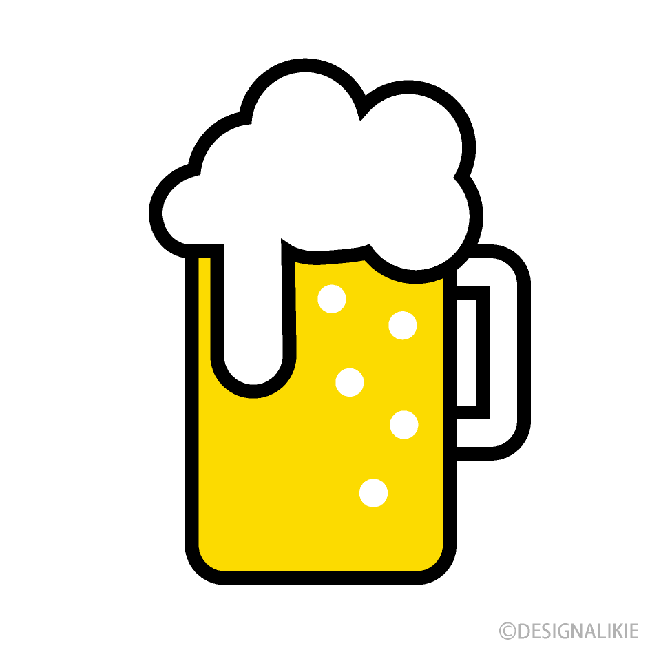 かわいいビールマーク