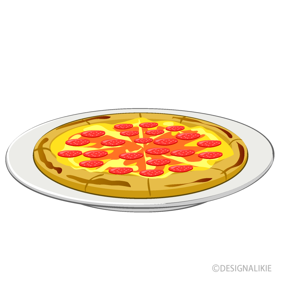 サラミのピザ
