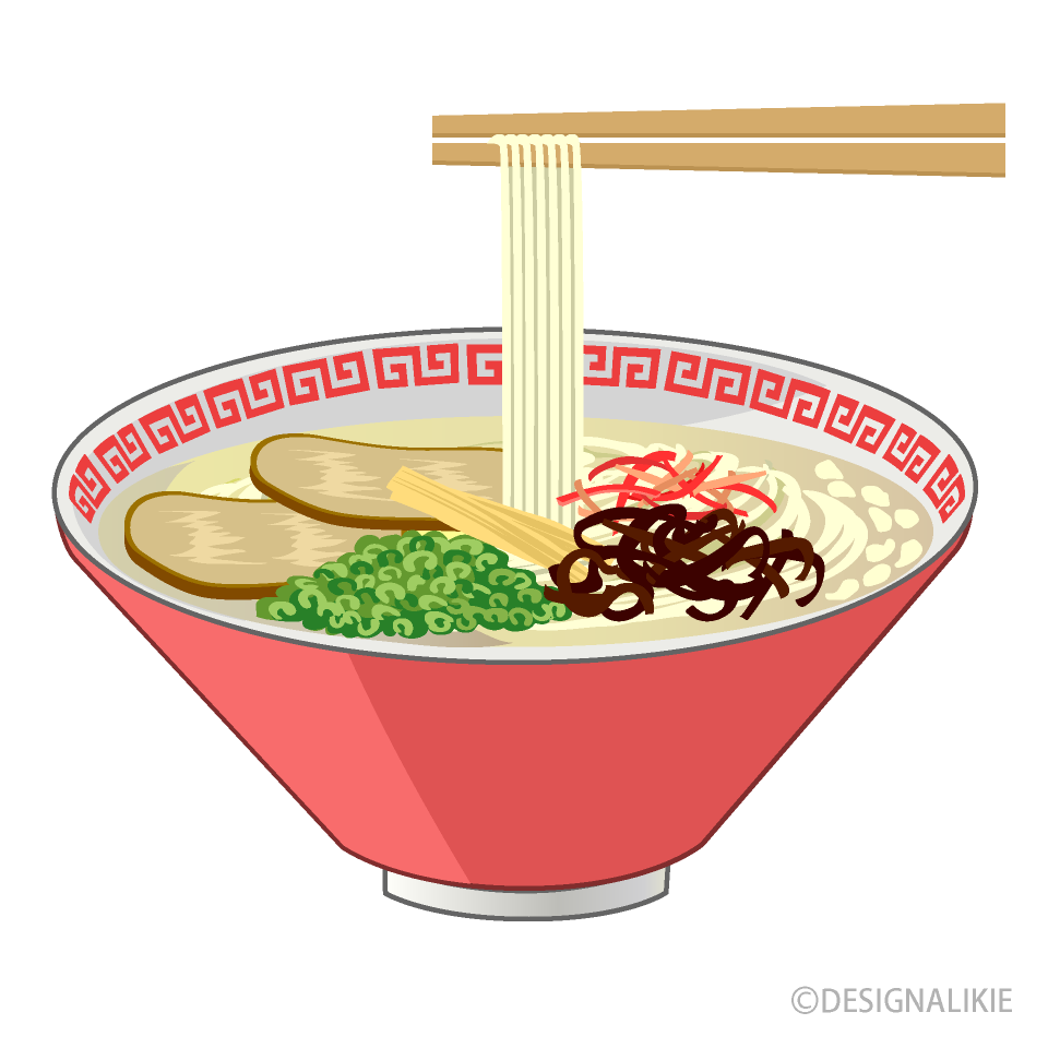 豚骨ラーメンの麺