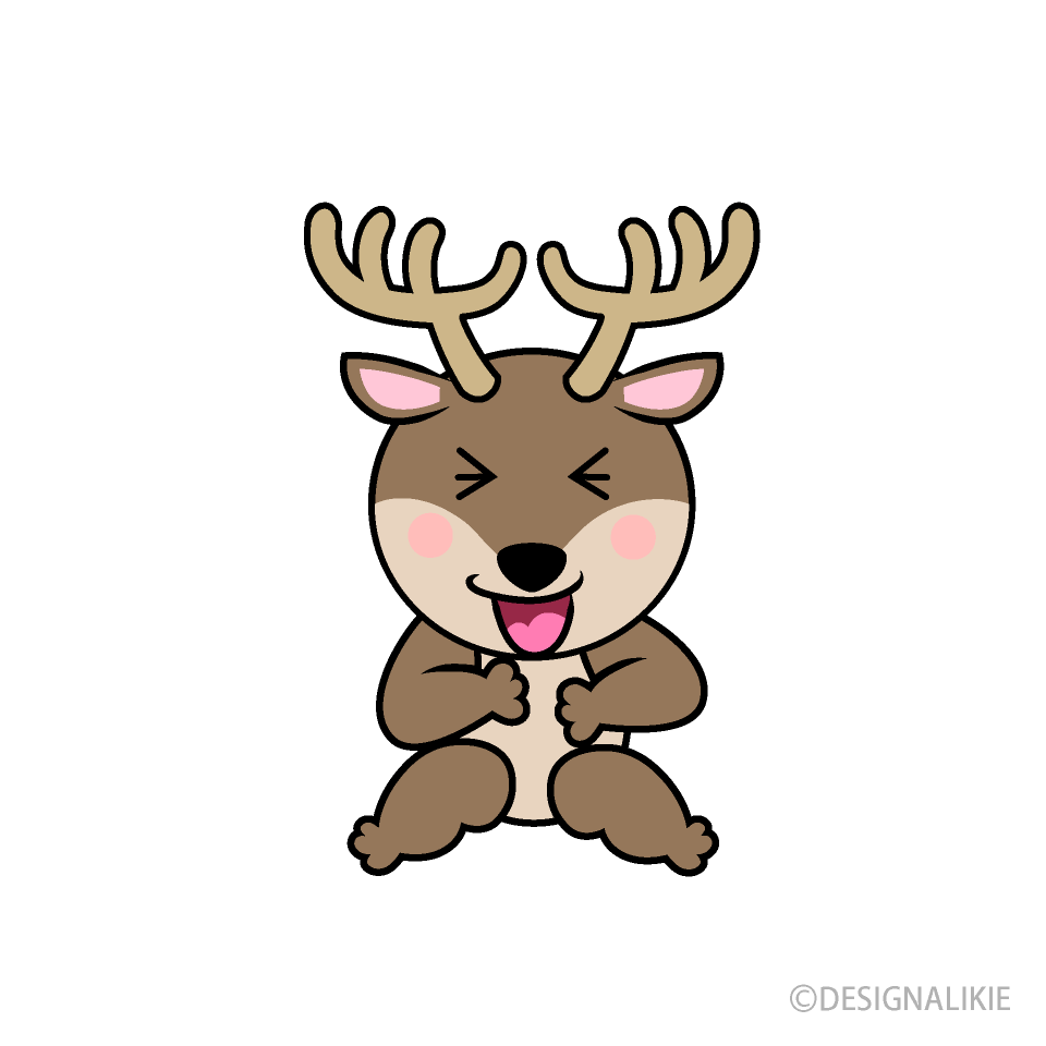 笑顔のトナカイキャラ
