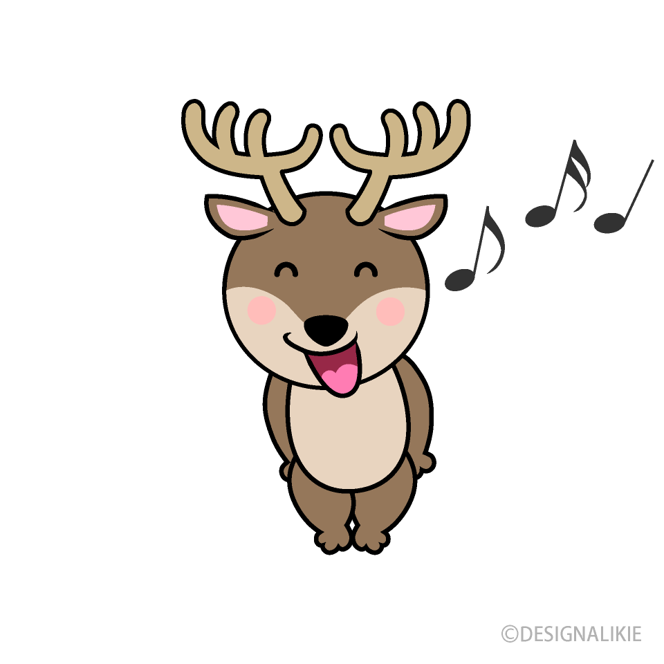 歌うトナカイキャラ