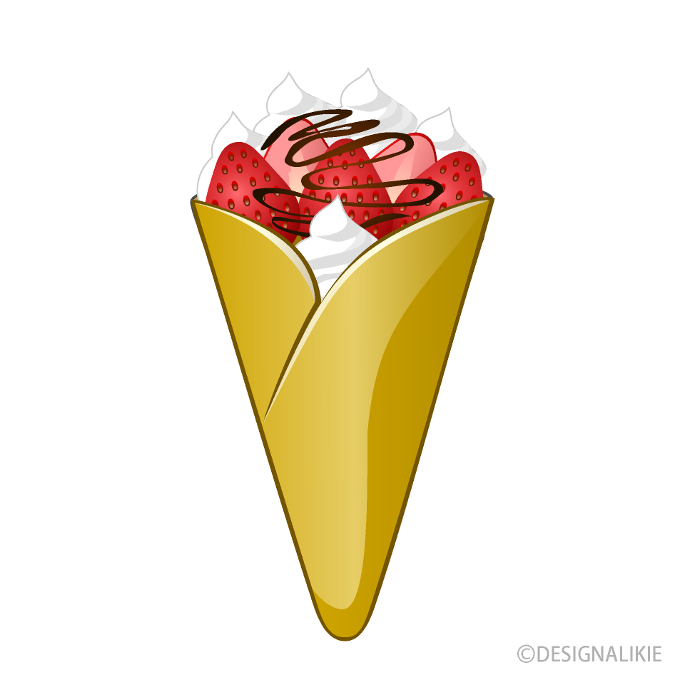 いちごクレープ