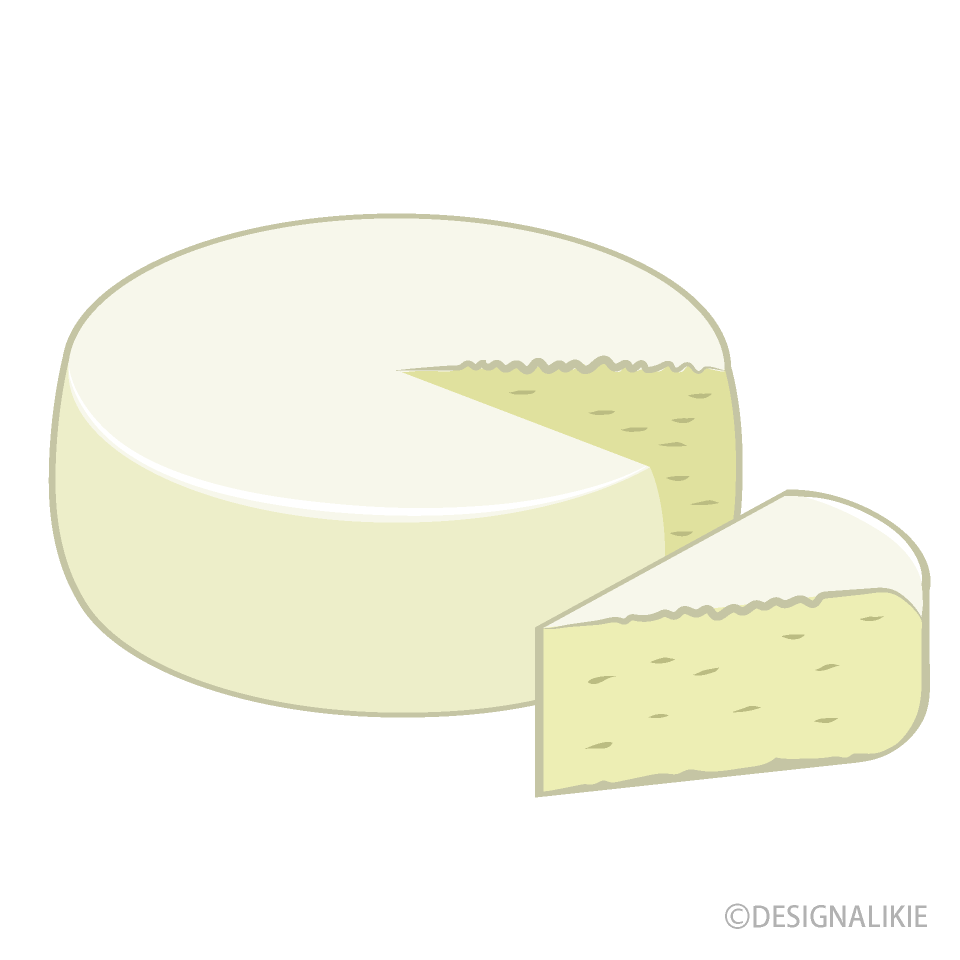 カットしたカマンベールチーズ