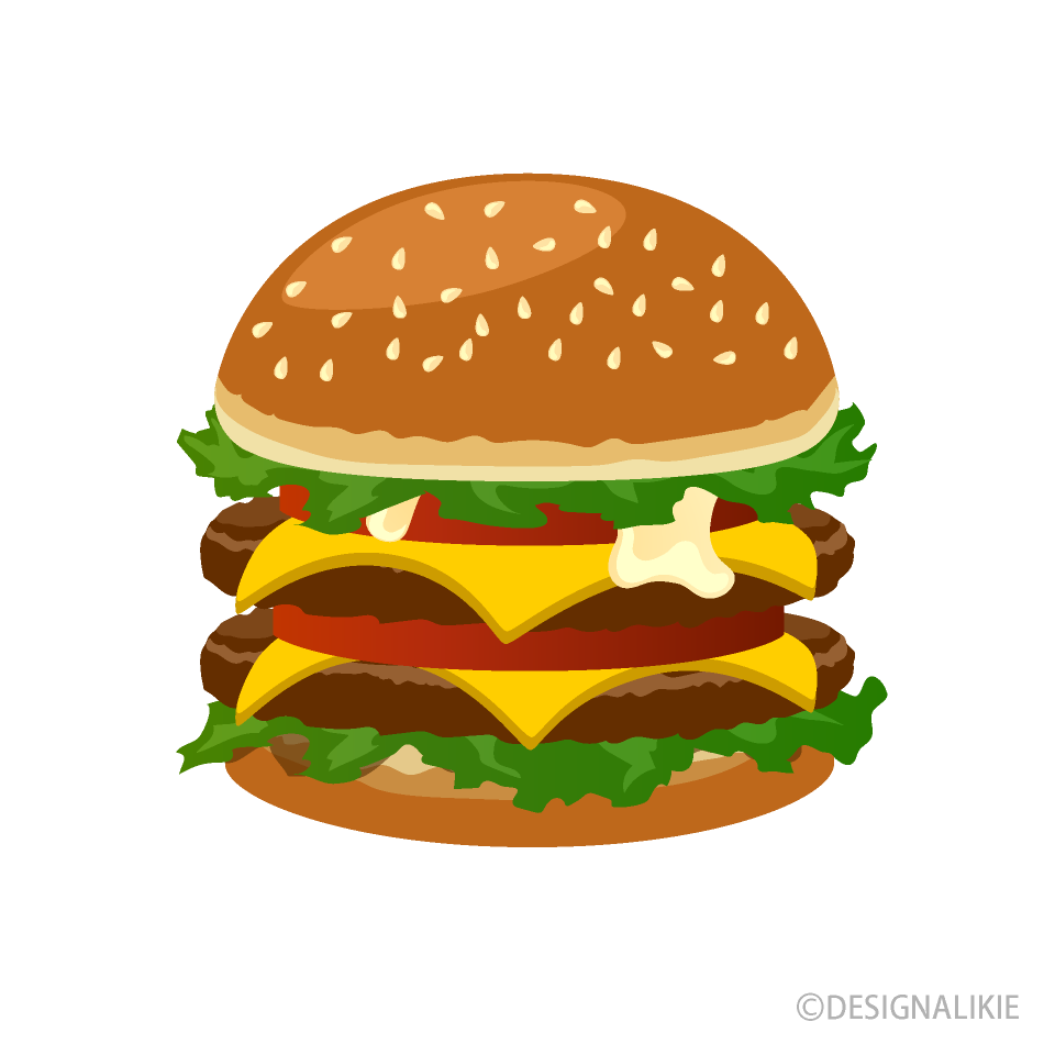 フレッシュなダブルハンバーガー