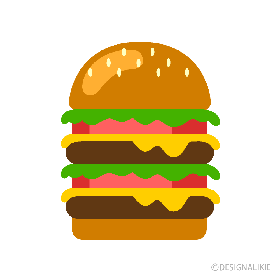 シンプルなビッグバーガー
