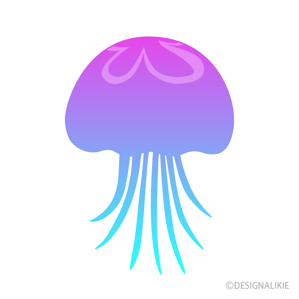 クラゲシルエット