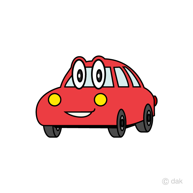 赤い車キャラクター