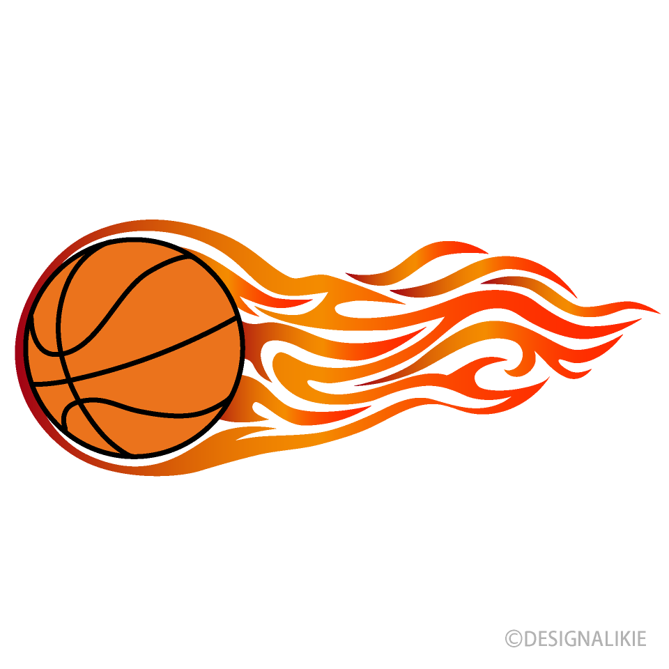 火を噴くバスケットボール