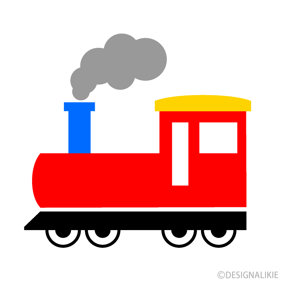 シンプルな赤い汽車