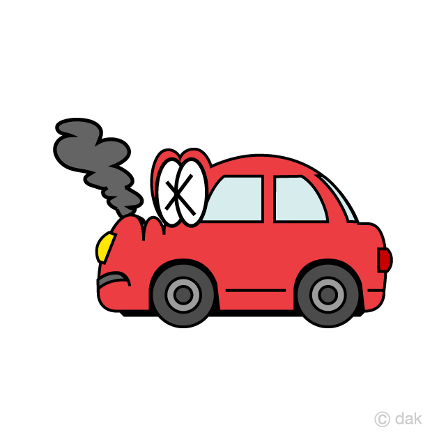 故障した車キャラ