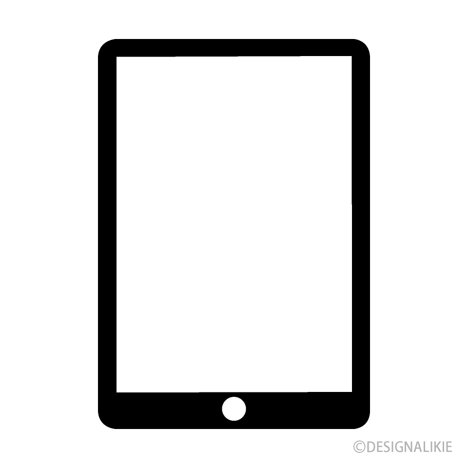 タブレット（画面透明白黒）