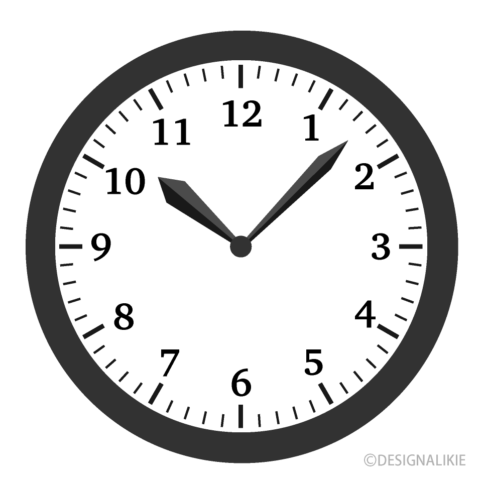 黒丸枠の時計