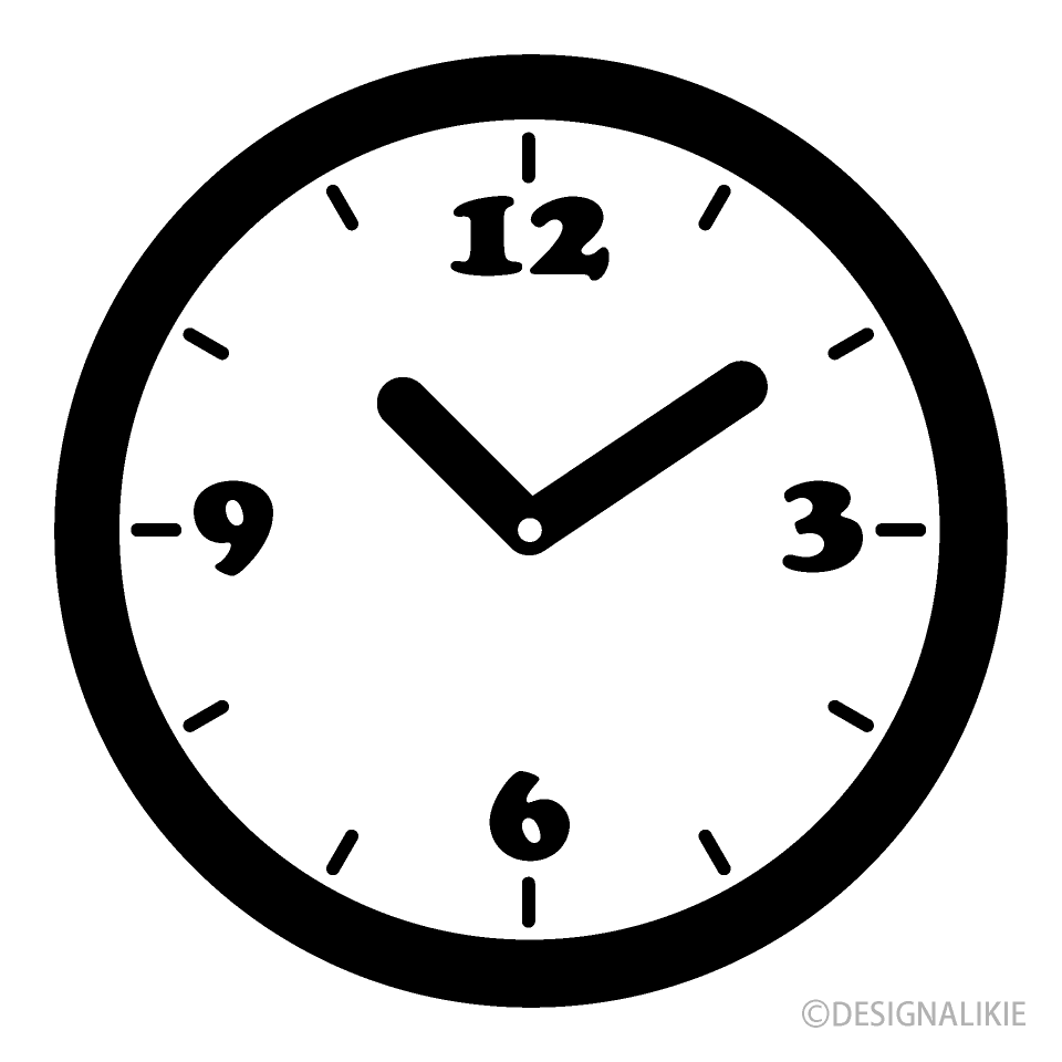 シンプル文字盤の時計