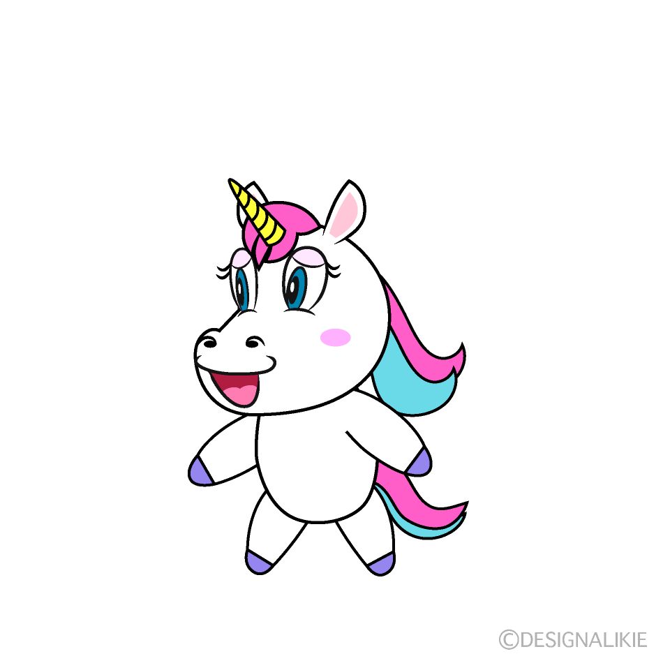 歩くユニコーンキャラ