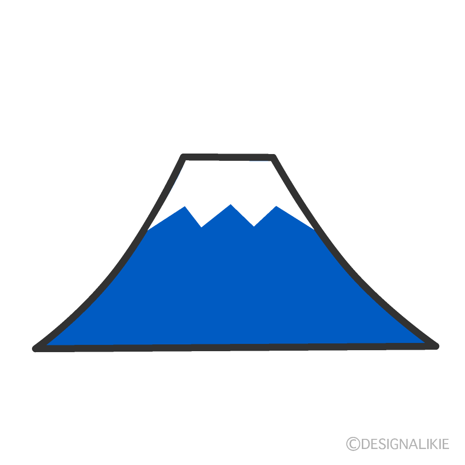 青い富士山