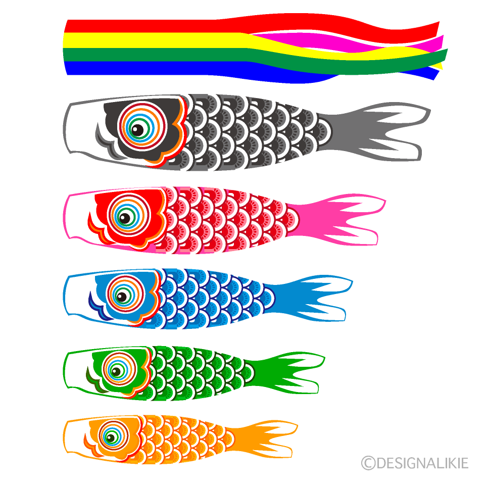 鯉のぼり 6種