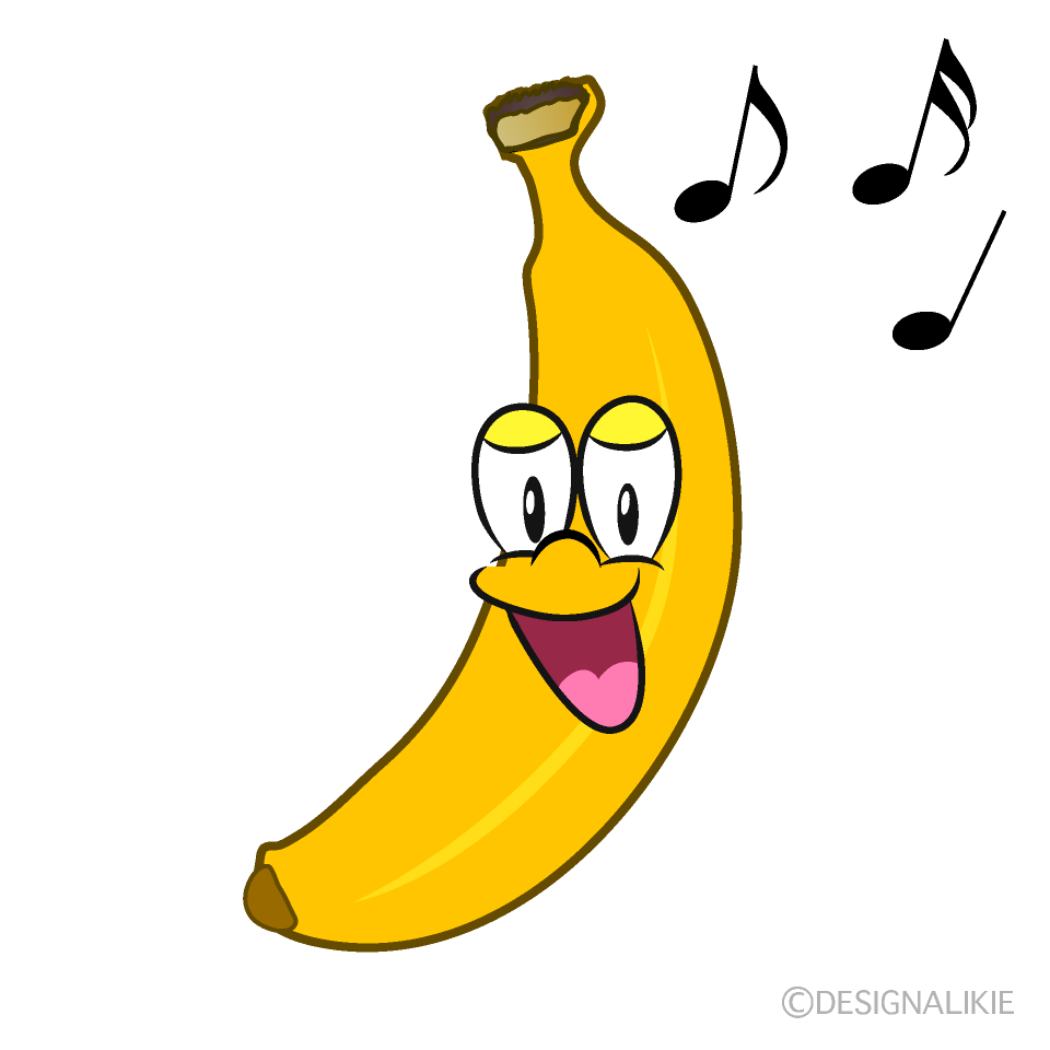 歌うバナナキャラ