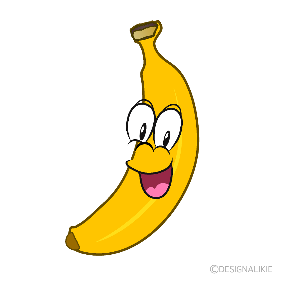 驚くバナナキャラ