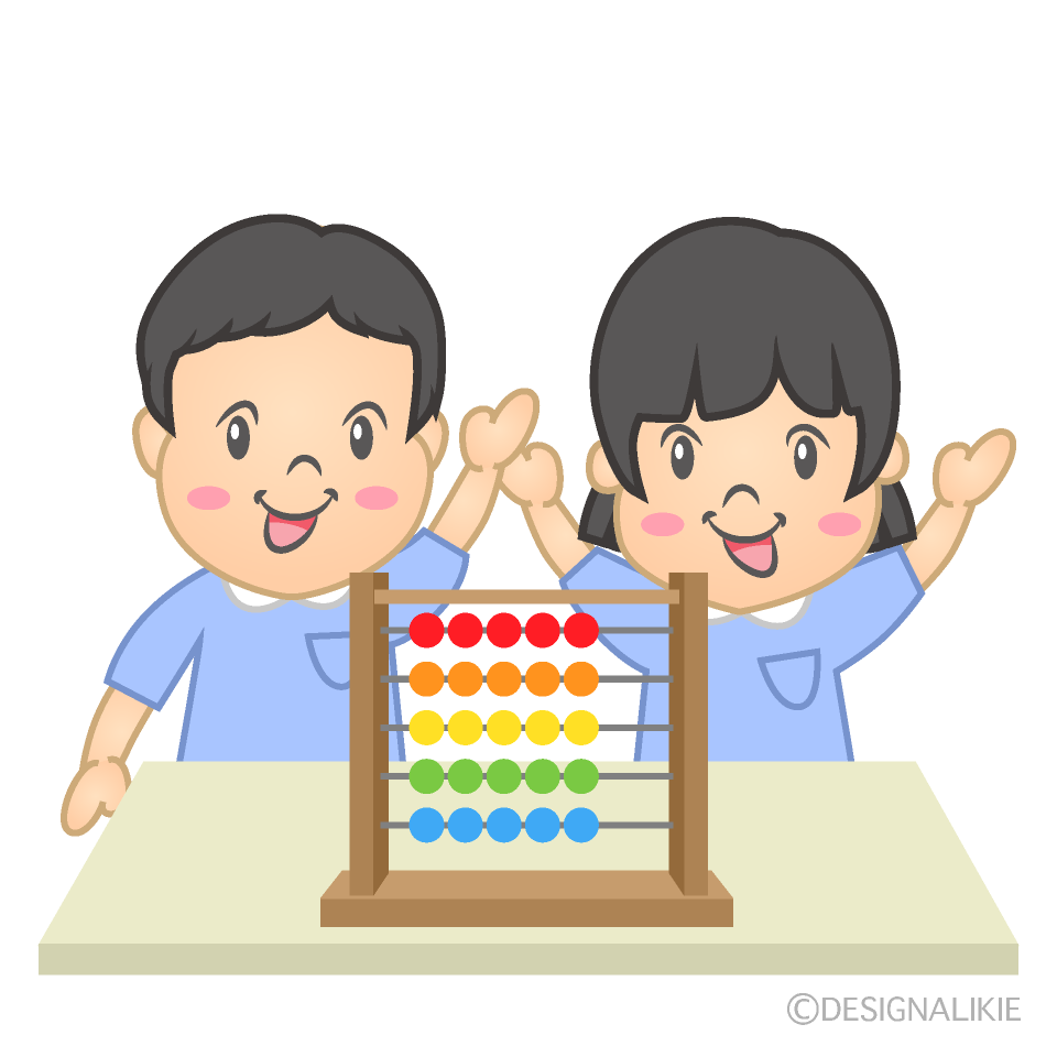 数字を学ぶ子供