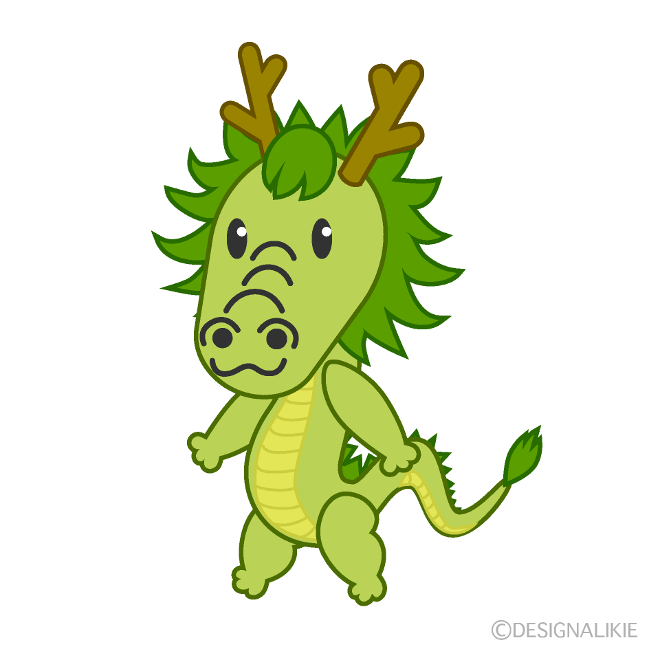 歩く龍キャラ