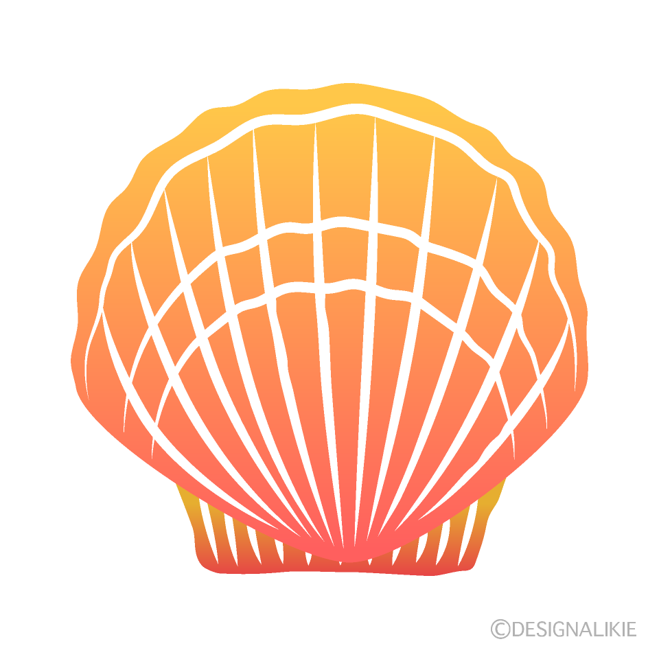 貝殻シルエット