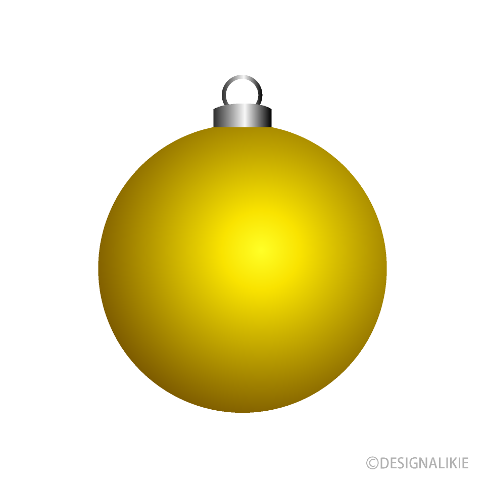 ゴールドクリスマスオーナメント