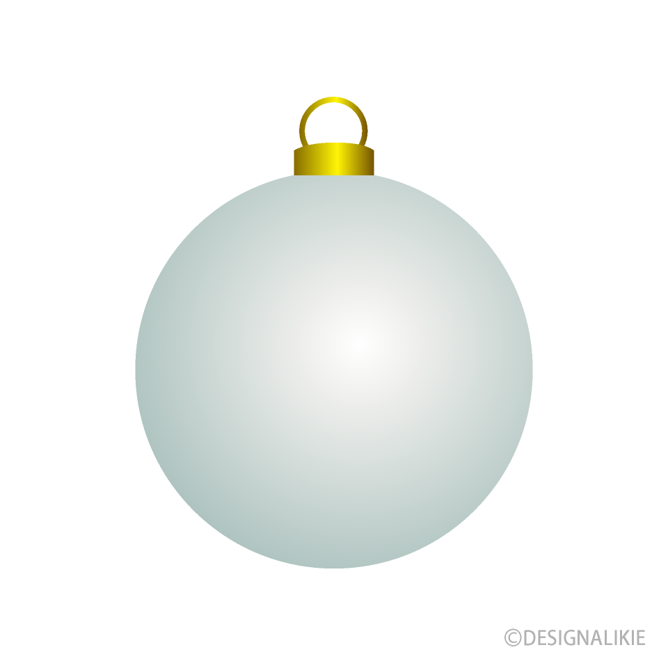 ホワイトクリスマスオーナメント