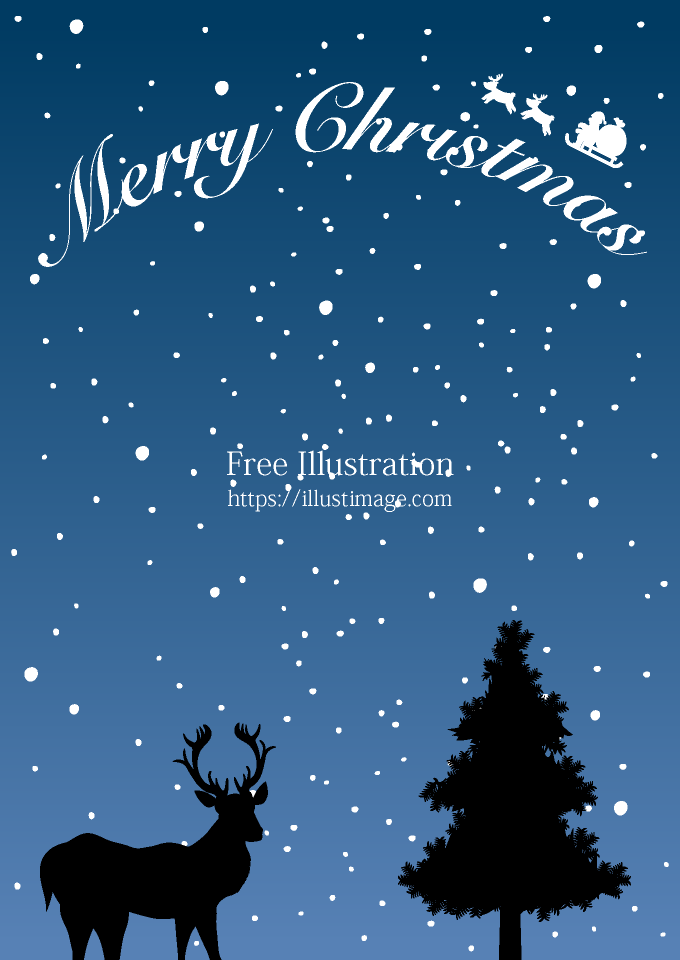 トナカイのクリスマス背景