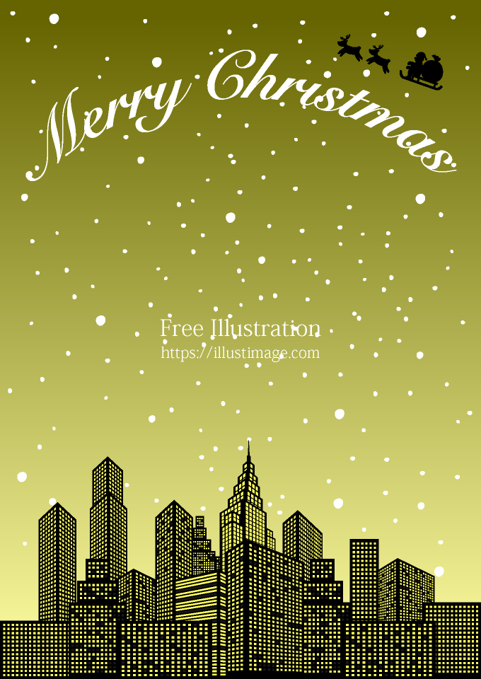 ゴールドビルのクリスマス背景