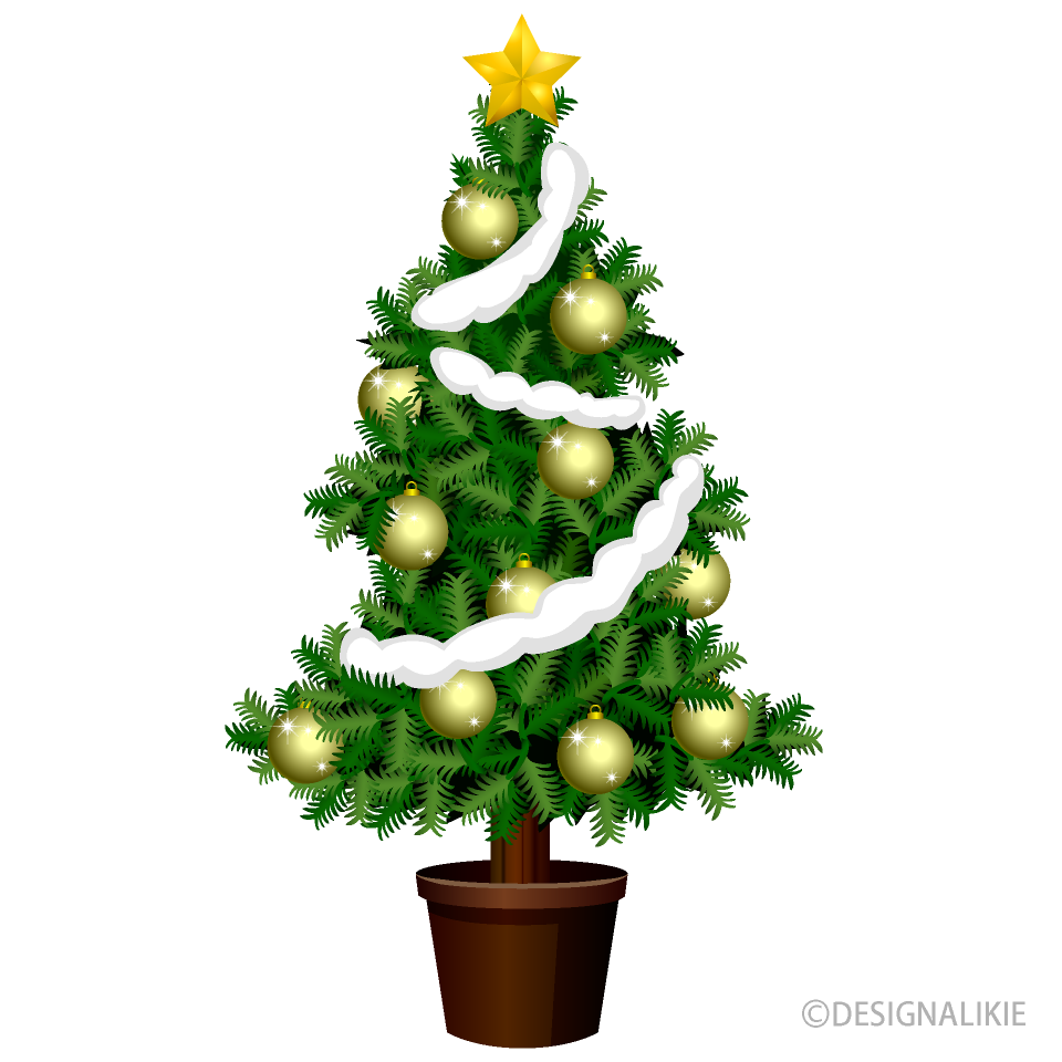 金飾りクリスマスツリー
