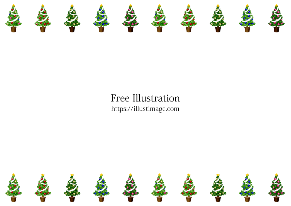 クリスマスツリー枠