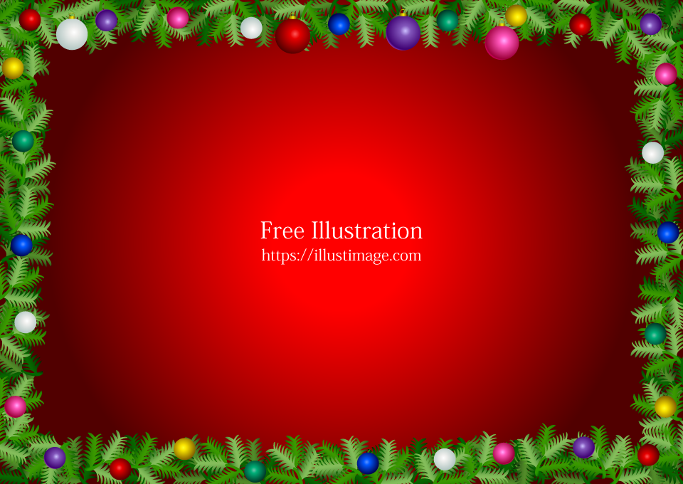 クリスマス飾り枠