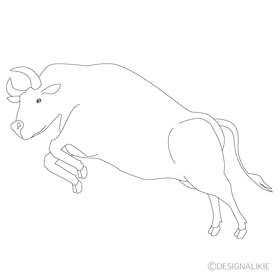 線画の闘牛